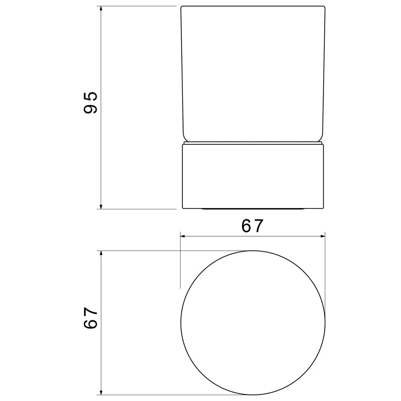 Стакан для щеток Timo Saona 13231/17 матовое золото
