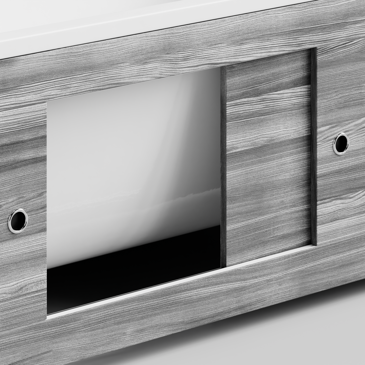 Экран под ванну Vod-ok Купе 180 раздвижной Лиственница структурная контрастно-серая