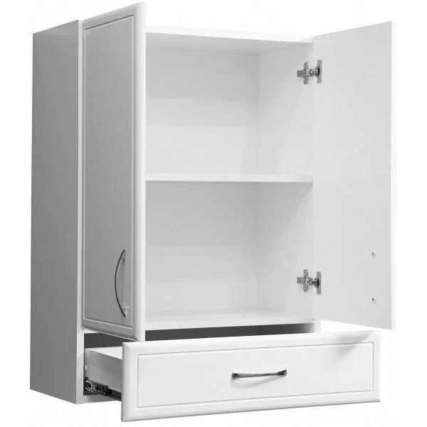 Шкаф навесной Stella Polar Концепт 60 с ящиком, белый