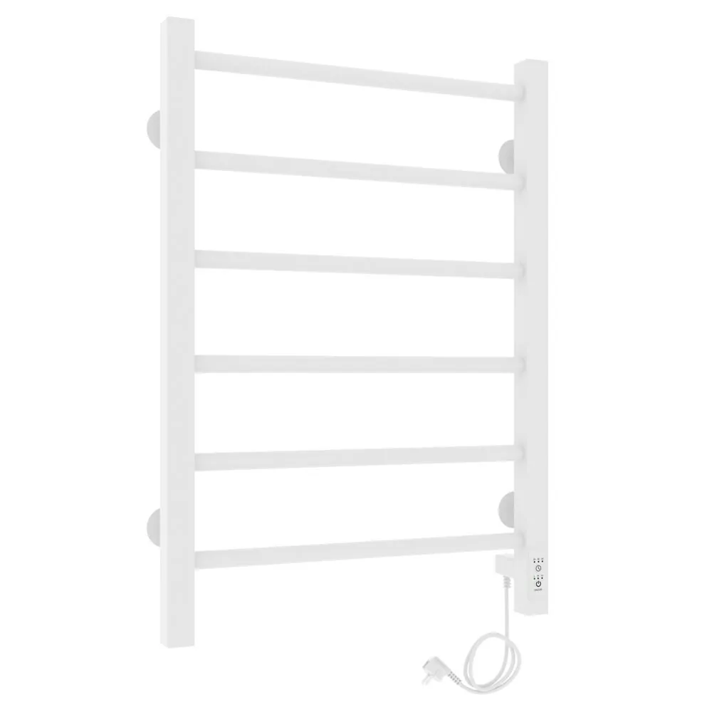 Полотенцесушитель электрический Laris Феличия ЧК П6 400х600 с терморегулятором, правый, белый матовый