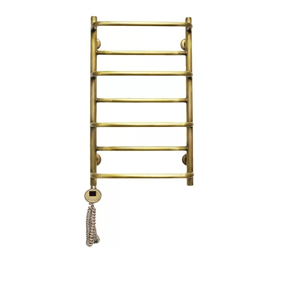 Полотенцесушитель электрический Domoterm Орфей П7 500x700 АБР EL, античная бронза