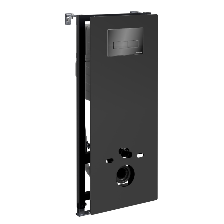 Инсталляция WasserKraft Abens 20TLT.010.ME.BL.PB03 для подвесного унитаза, с кнопкой