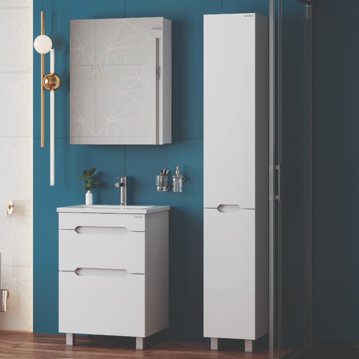 Пенал Onika Айленд 30 R напольный, белый, (разборный)