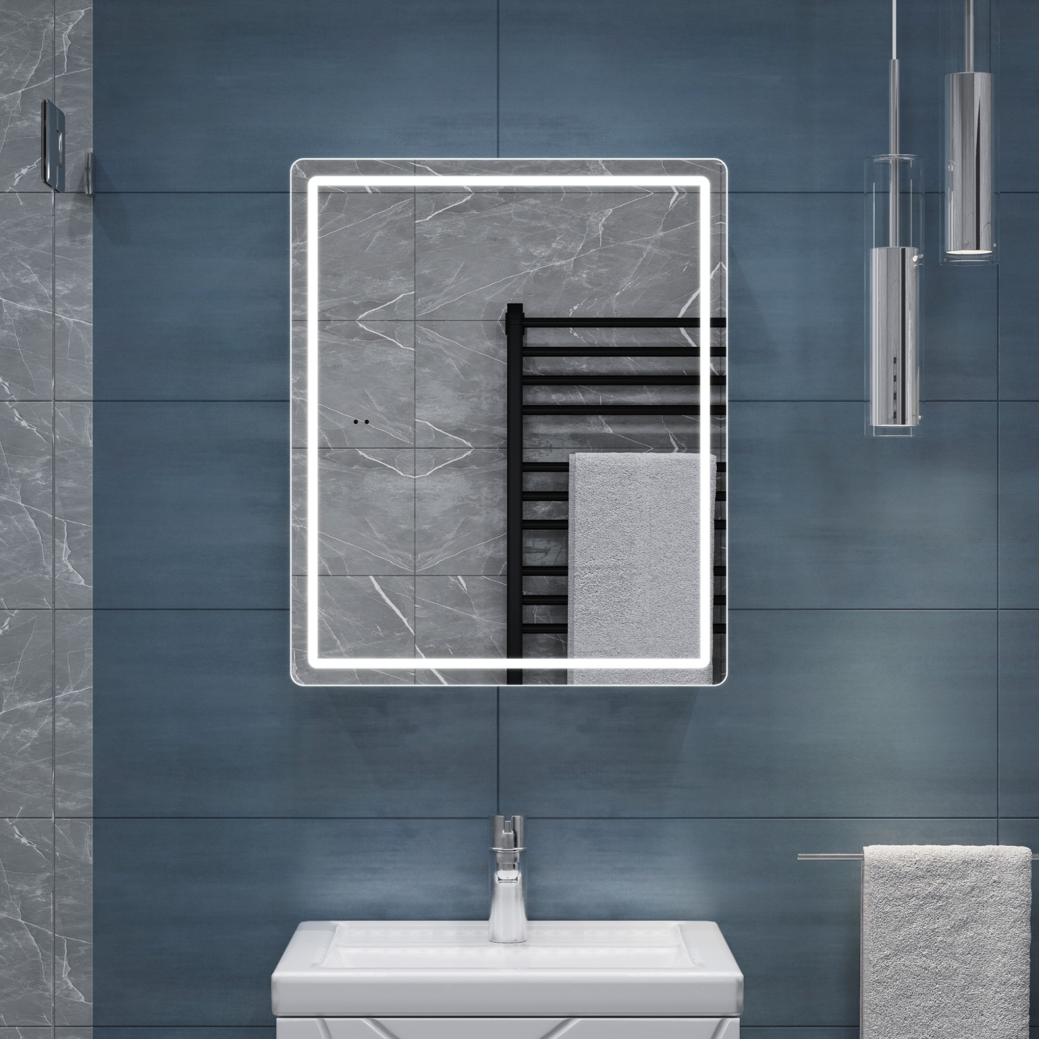 Зеркало Vigo Geometry Comfort 500 свет, сенсор, антизапотевание