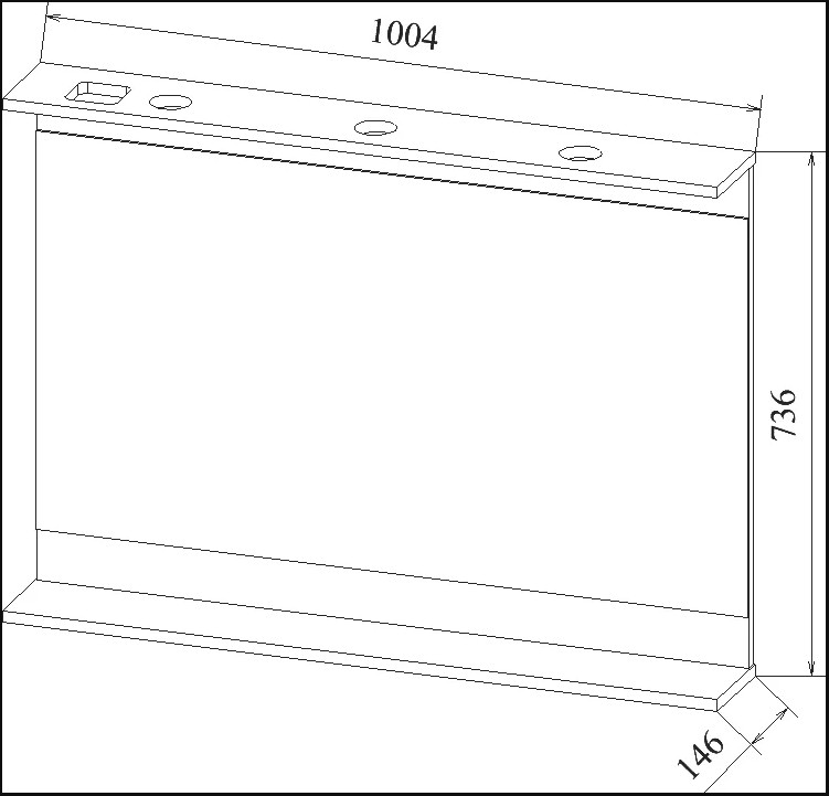 Зеркало Sanflor Толедо 105 свет, северное дерево