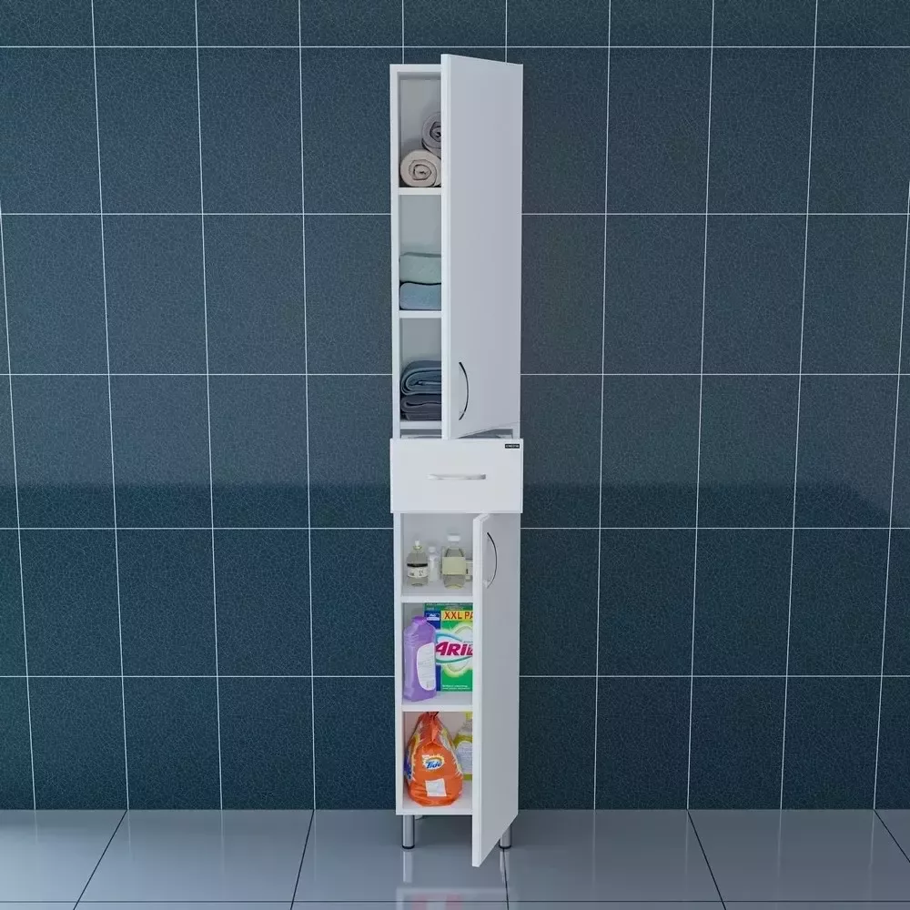 Пенал Санта Стандарт 30 R напольный, белый