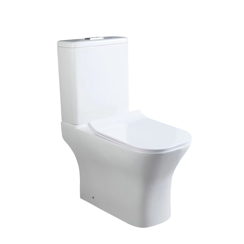 Унитаз SantiLine SL-5043 напольный, безободковый, белый