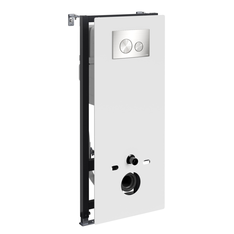 Инсталляция WasserKraft Abens 20TLT.010.ME.WH.BN02 для подвесного унитаза, с кнопкой