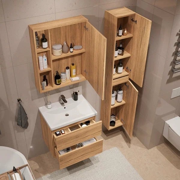 Зеркальный шкаф SanStar Lavanti/Graffa/Diva/Модена 50 Дуб вотан