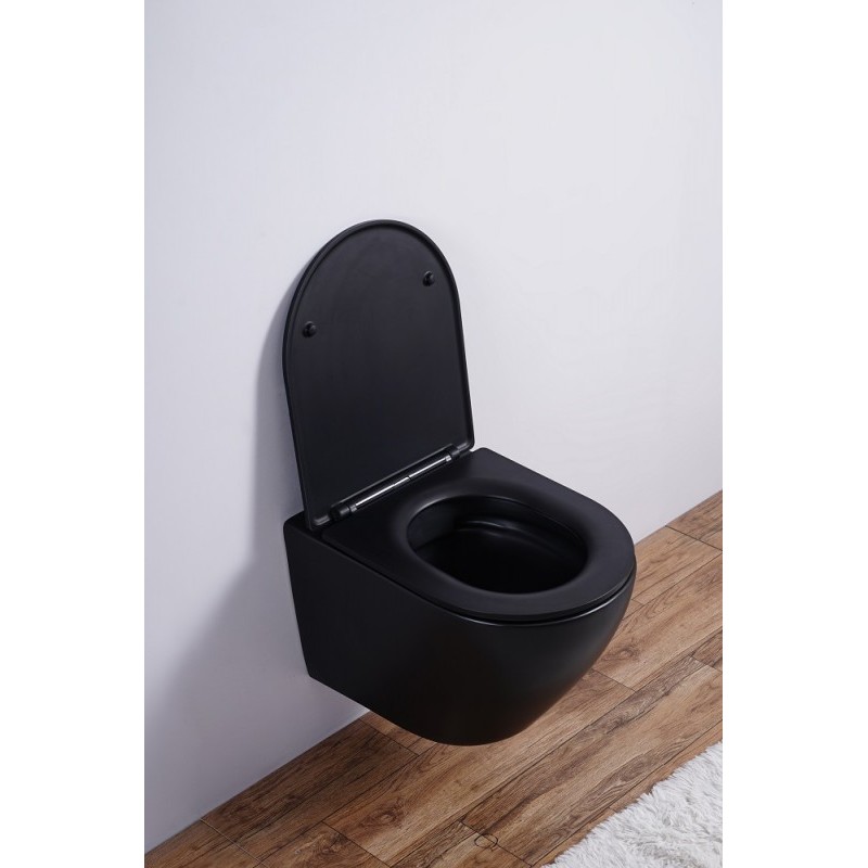 Унитаз подвесной Esbano AZALEA (Matt Black) 480x365x360 от магазина Vanna-Vanna.ru!