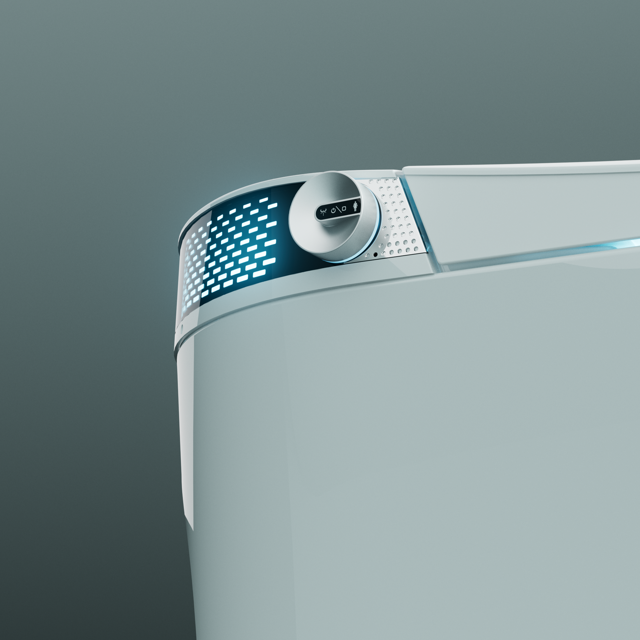 Унитаз Timo TЕ-741 электронный с биде, напольный, приставной, белый