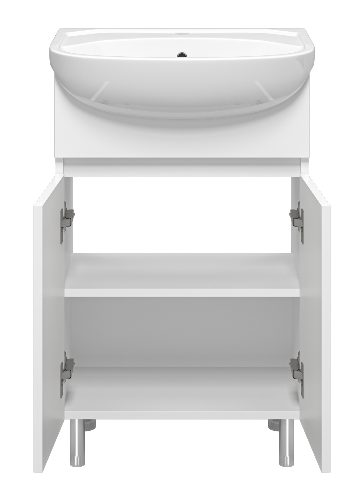 Тумба с раковиной Misty Элегия 55 белый