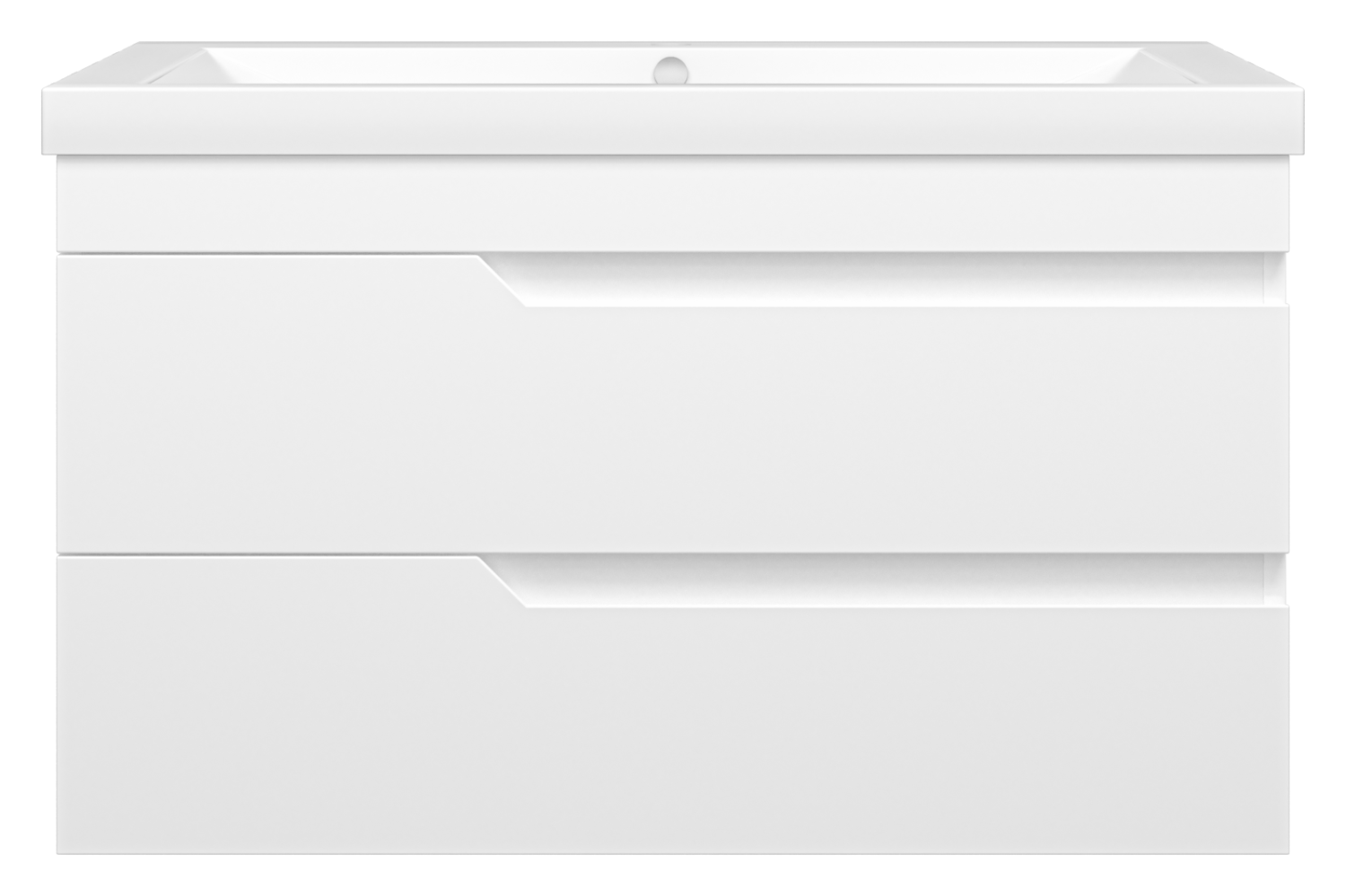 Тумба с раковиной Misty Софт 90 подвесная, белый