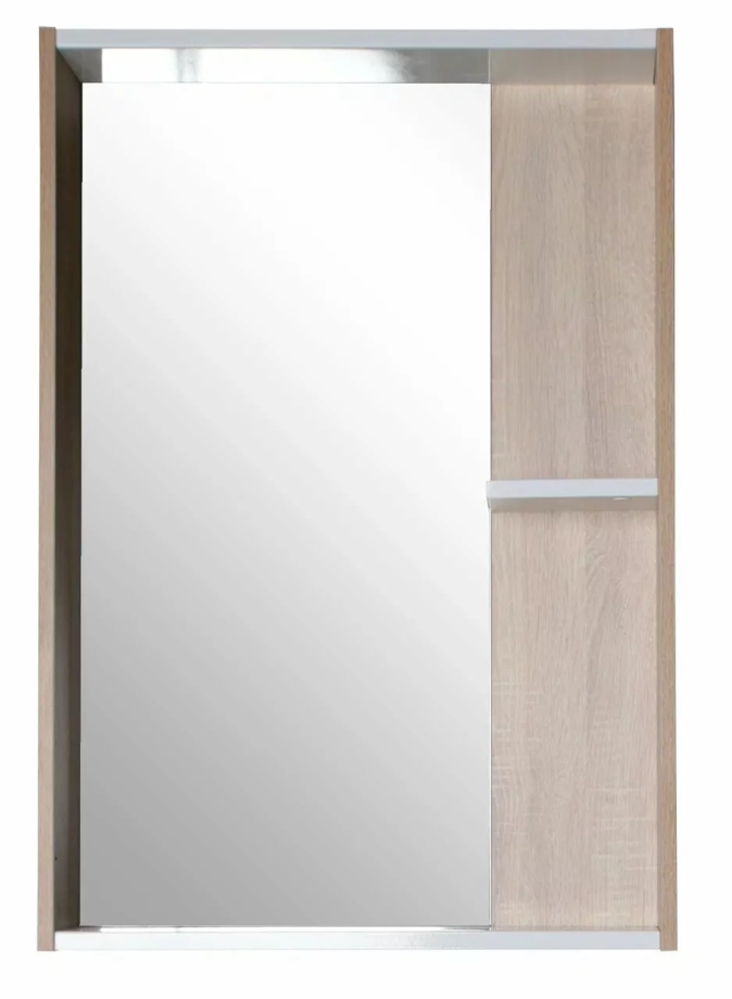 Зеркало-шкаф Асб-мебель Адель 60 белый/дуб сонома
