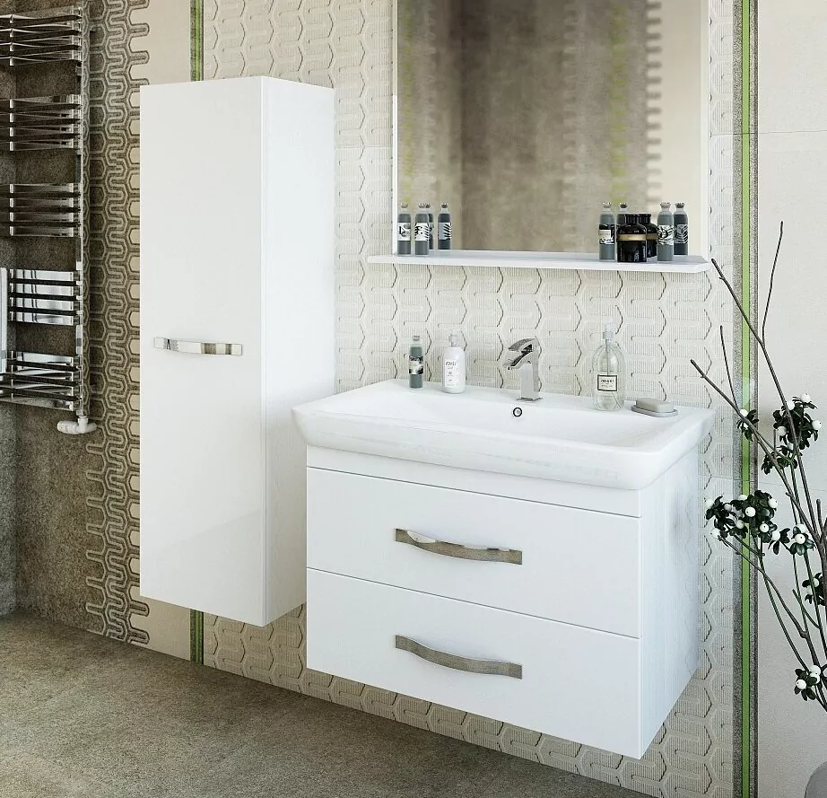 Пенал Sanflor Одри 40 L подвесной, белый