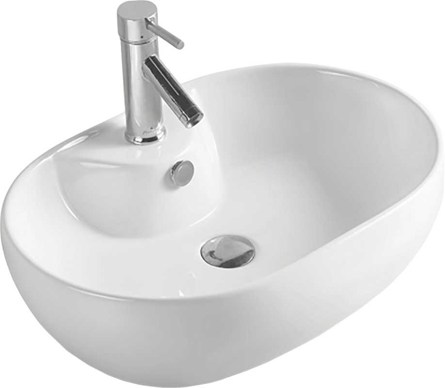 Раковина SantiLine SL-1023 накладная, белая