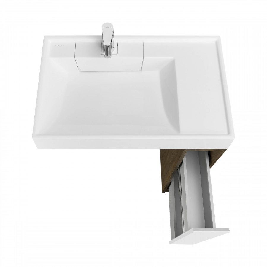 Тумба под раковину AQUATON Лондри 20 Дуб Кантри/белый