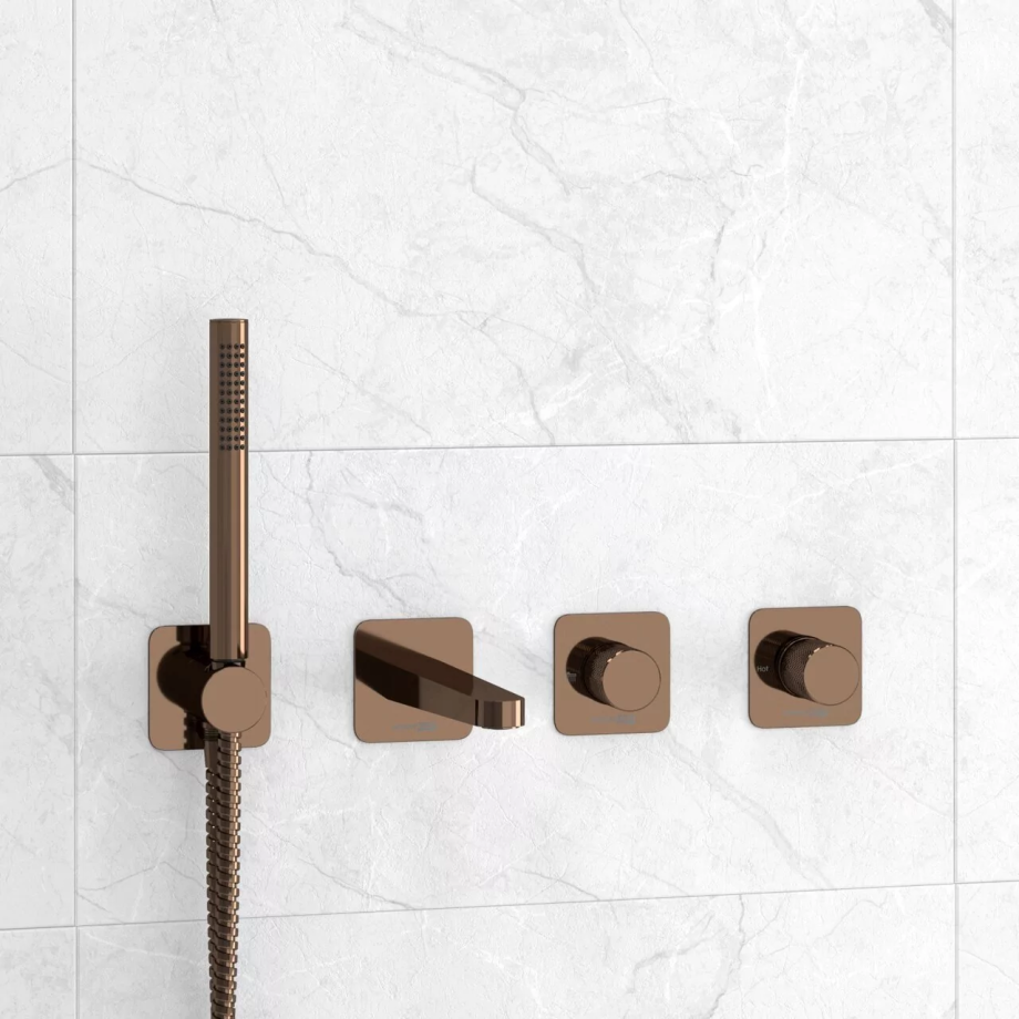 Смеситель для ванны WasserKraft Paar A8851.309.311.290.292.291 розовое золото