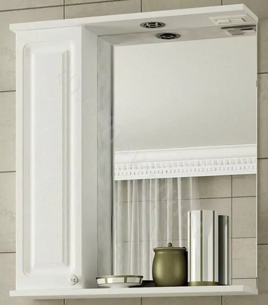 Зеркало-шкаф Francesca Империя 65 L свет, белый