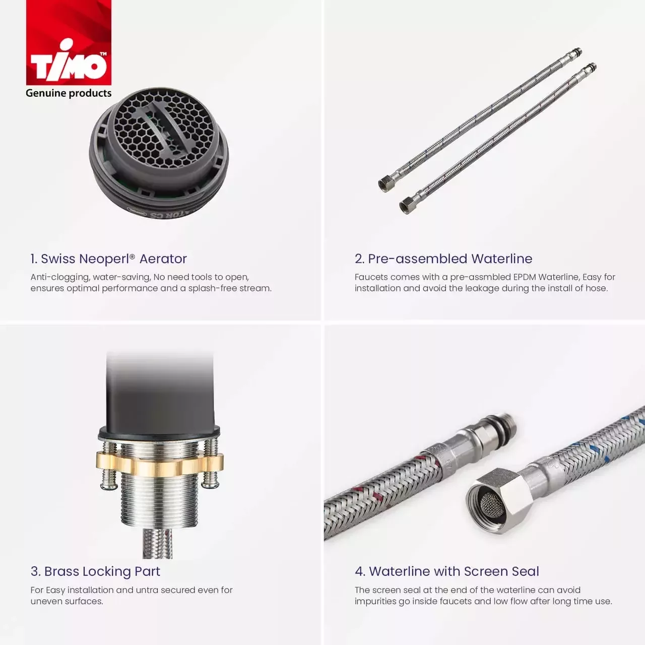 Смеситель для раковины Timo Briana 7161/03F черный матовый