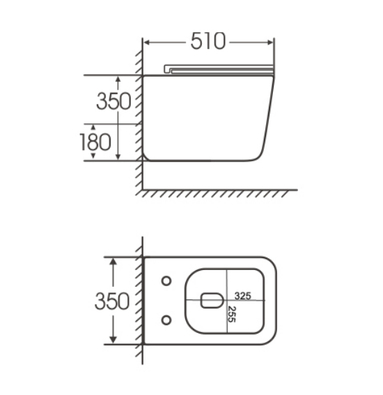 Унитаз Iberica IBERICA BLANCA TOLEDO NEO IB.TLN.234.1B1 подвесной, безободковый, белый