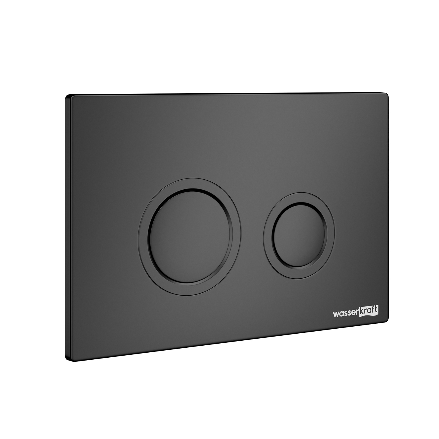 Кнопка смыва WasserKraft MB01 механическая, черный матовый