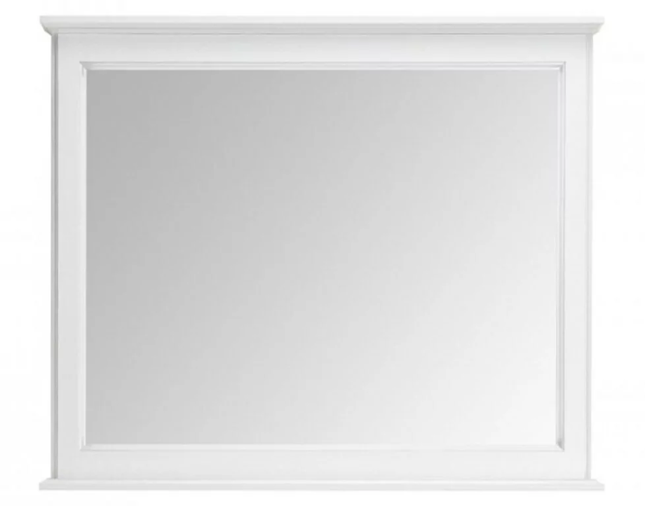 Зеркало ASB Woodline Венеция 100 белый, патина серебро