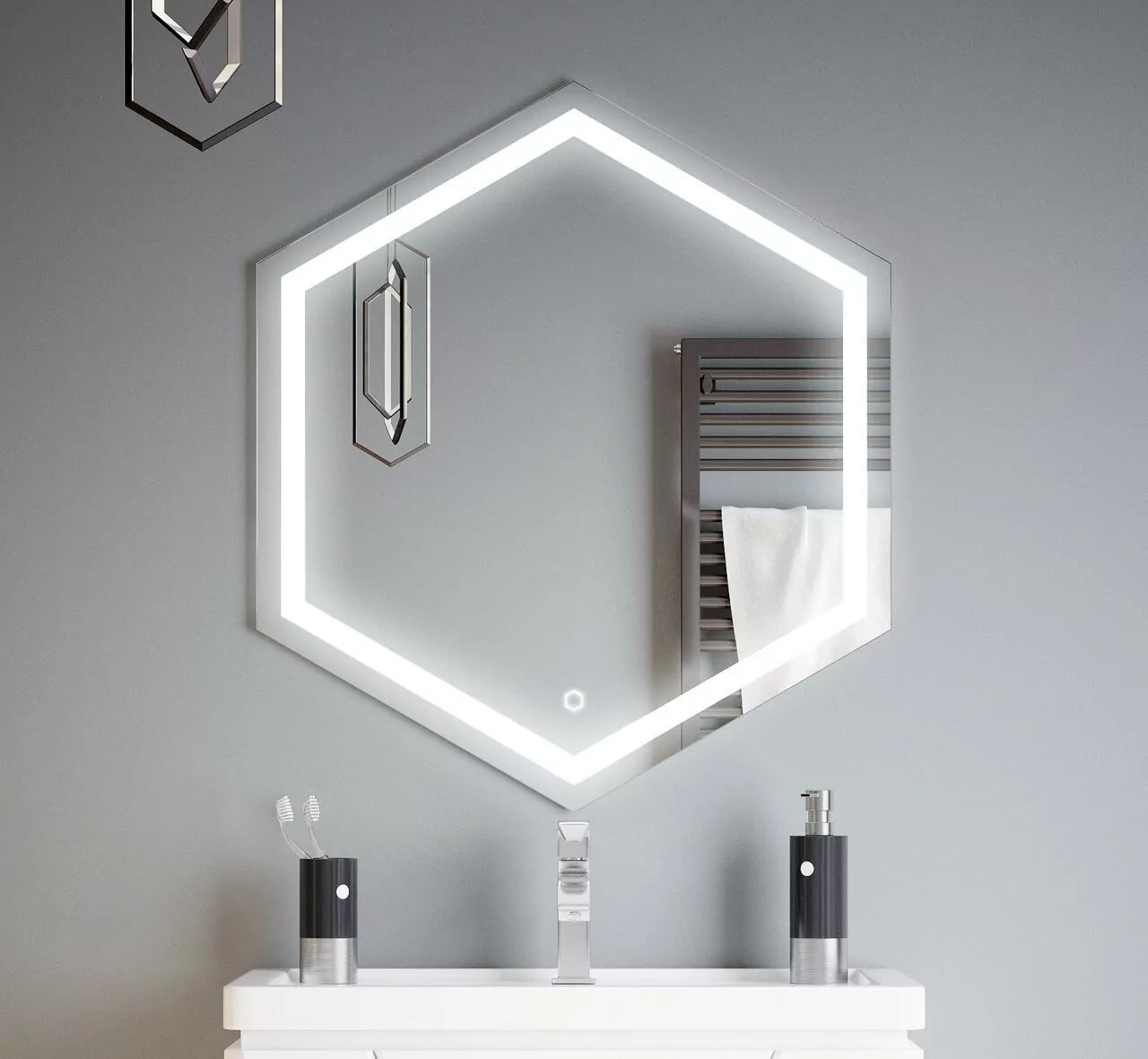 Зеркало Corozo Теор 700х800 свет, сенсор