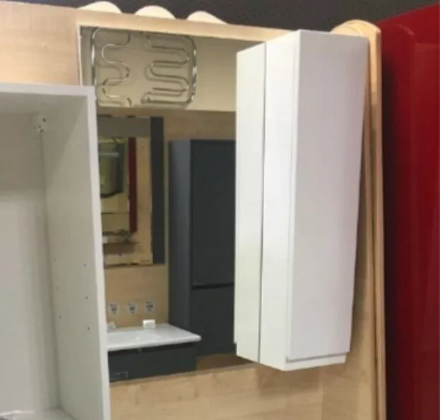 Зеркало со шкафчиком Bellezza Асти 70 R белый