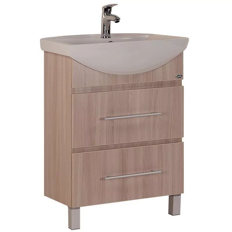 Мебель для ванной Onika Дельта 60.13 комплект, напольный, Ясень шимо светлый