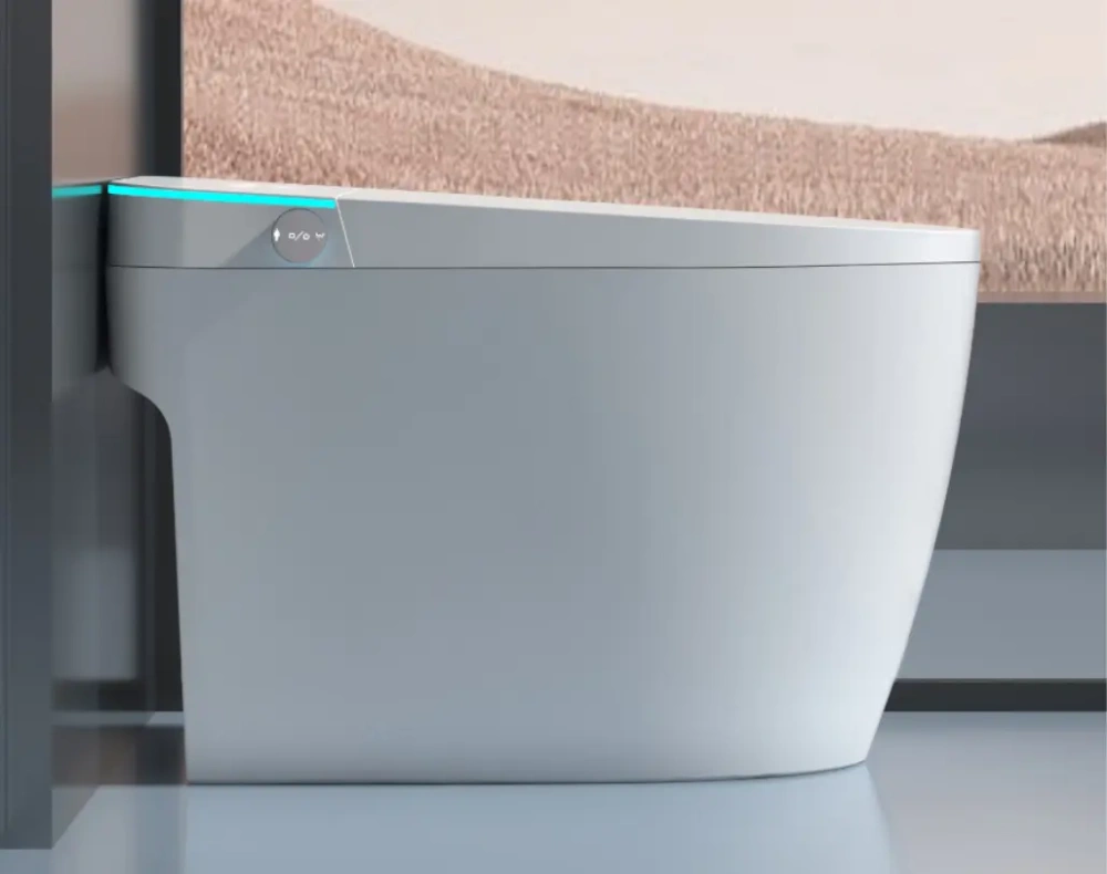 Унитаз Ceruttispa CHIARA Smart CT11167 с дистанционным управлением (680x400x470), напольный, белый от магазина Vanna-Vanna.ru!