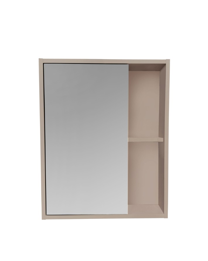 Зеркало-шкаф Runo Эко 52 какао, универсальный