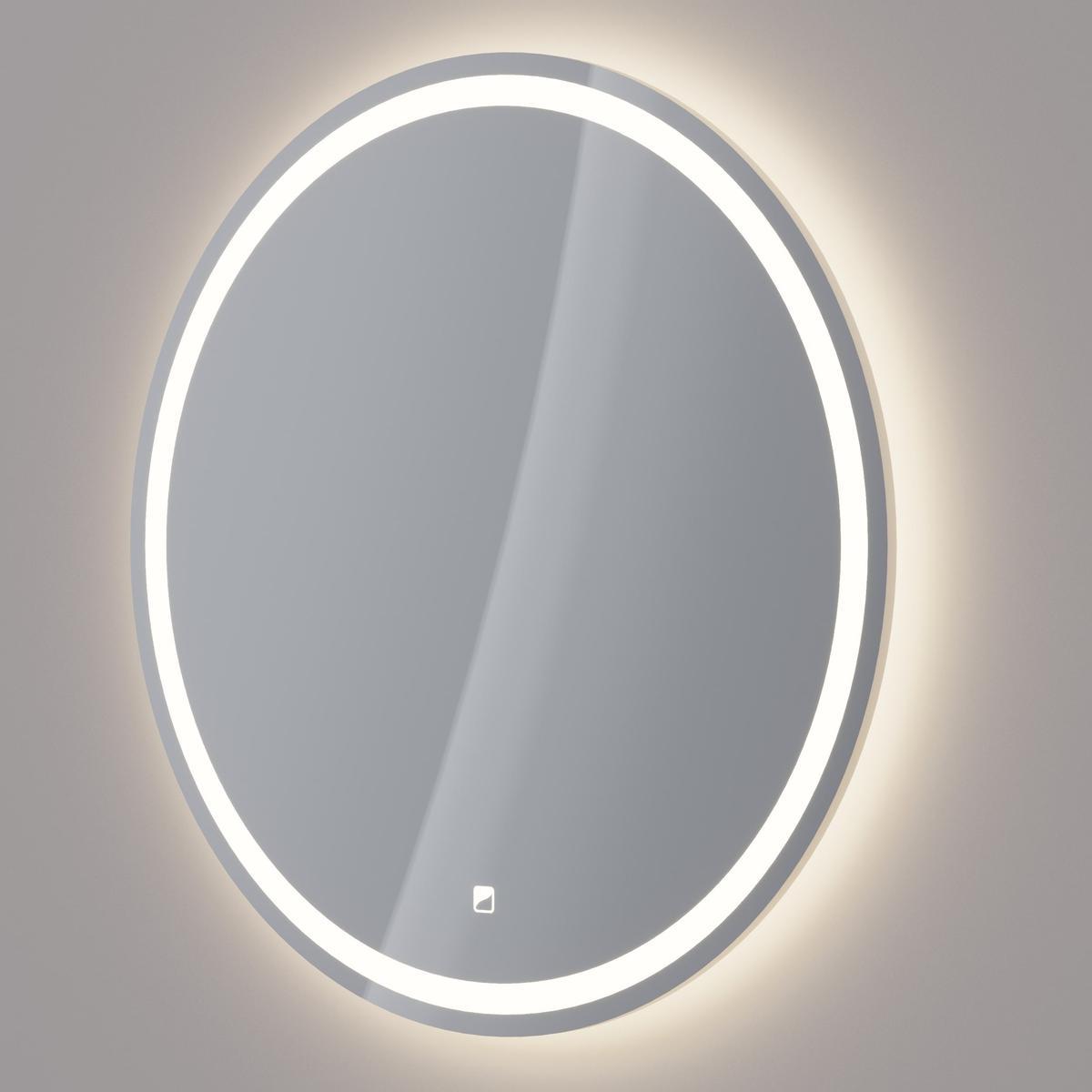 Зеркало Dreja Luno 60x60 см, белый