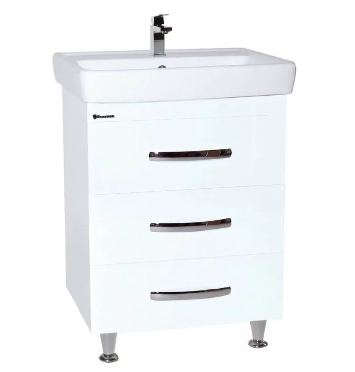 Мебель для ванной Bellezza Рокко 60 комплект, напольный, белый