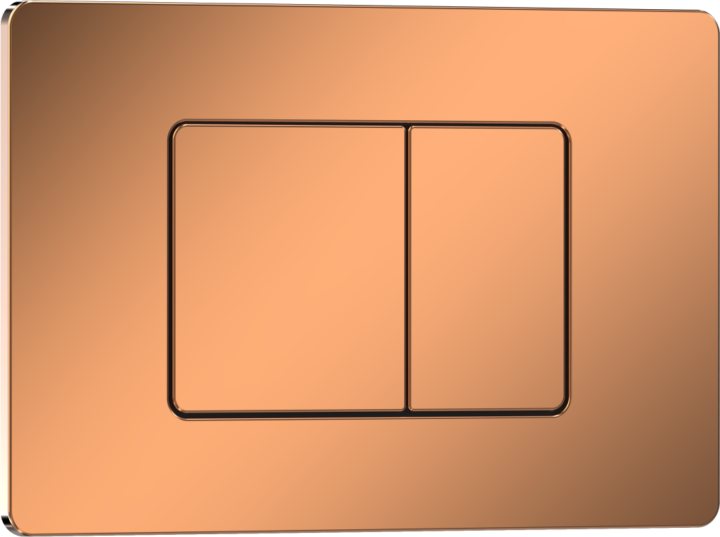 Комплект 2в1 IBERICA BLANCA инсталляция SILENCIO, кнопка смыва INOX-C розовое золото глянцевое (IB001.1141)