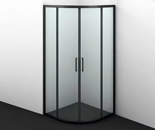 Душевой уголок WasserKraft Dill 61S01 90х90 прозрачное стекло, черный матовый