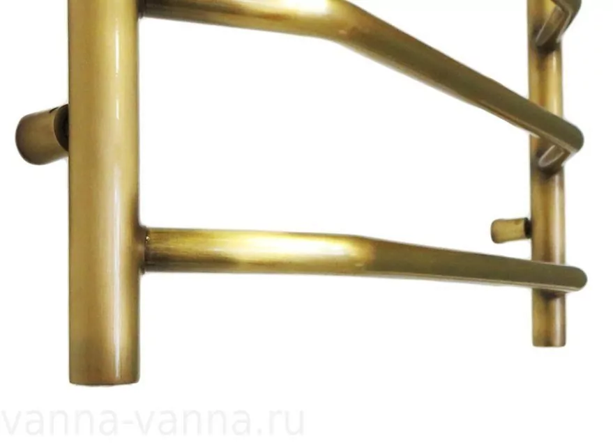 Полотенцесушитель водяной Domoterm Лаура П5 500x500 АБР античная бронза