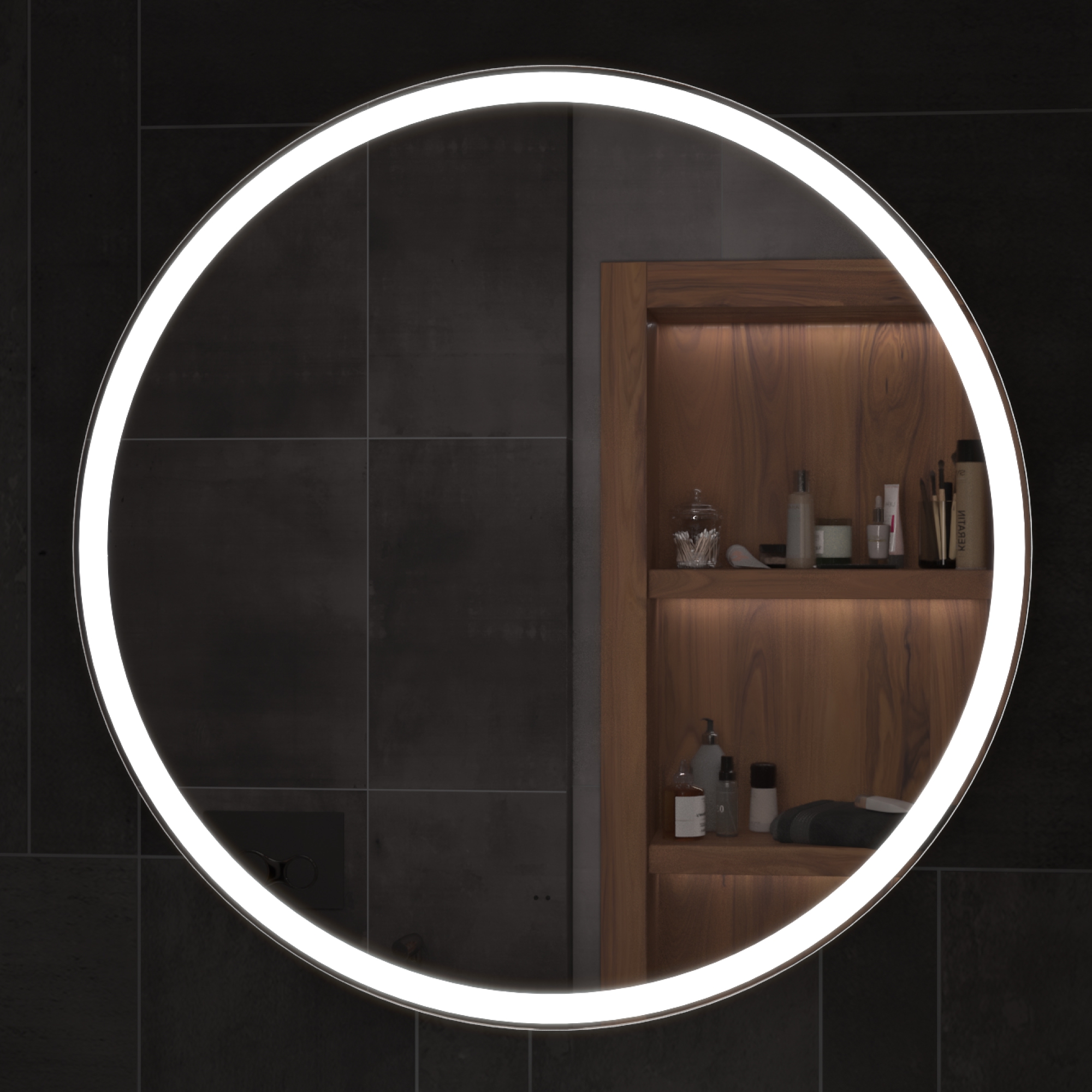 Зеркало Vigo Cosmo Comfort 80 свет, сенсор, антизапотевание