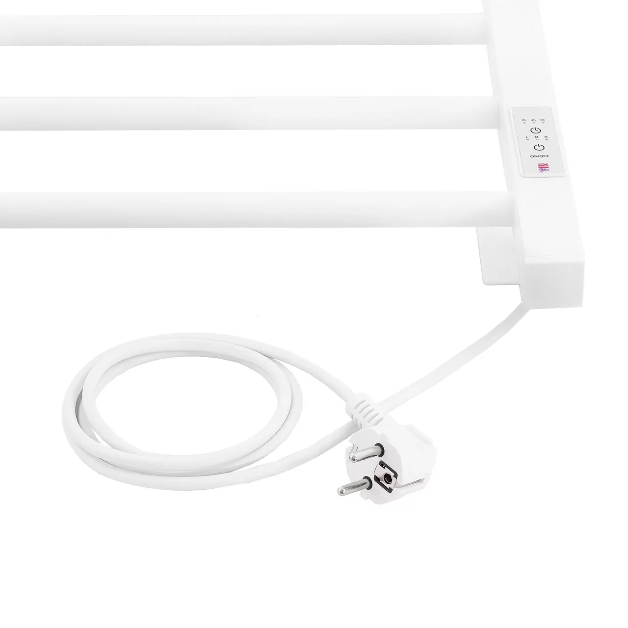 Полотенцесушитель электрический Energy Relo 600x400 с таймером, белый матовый