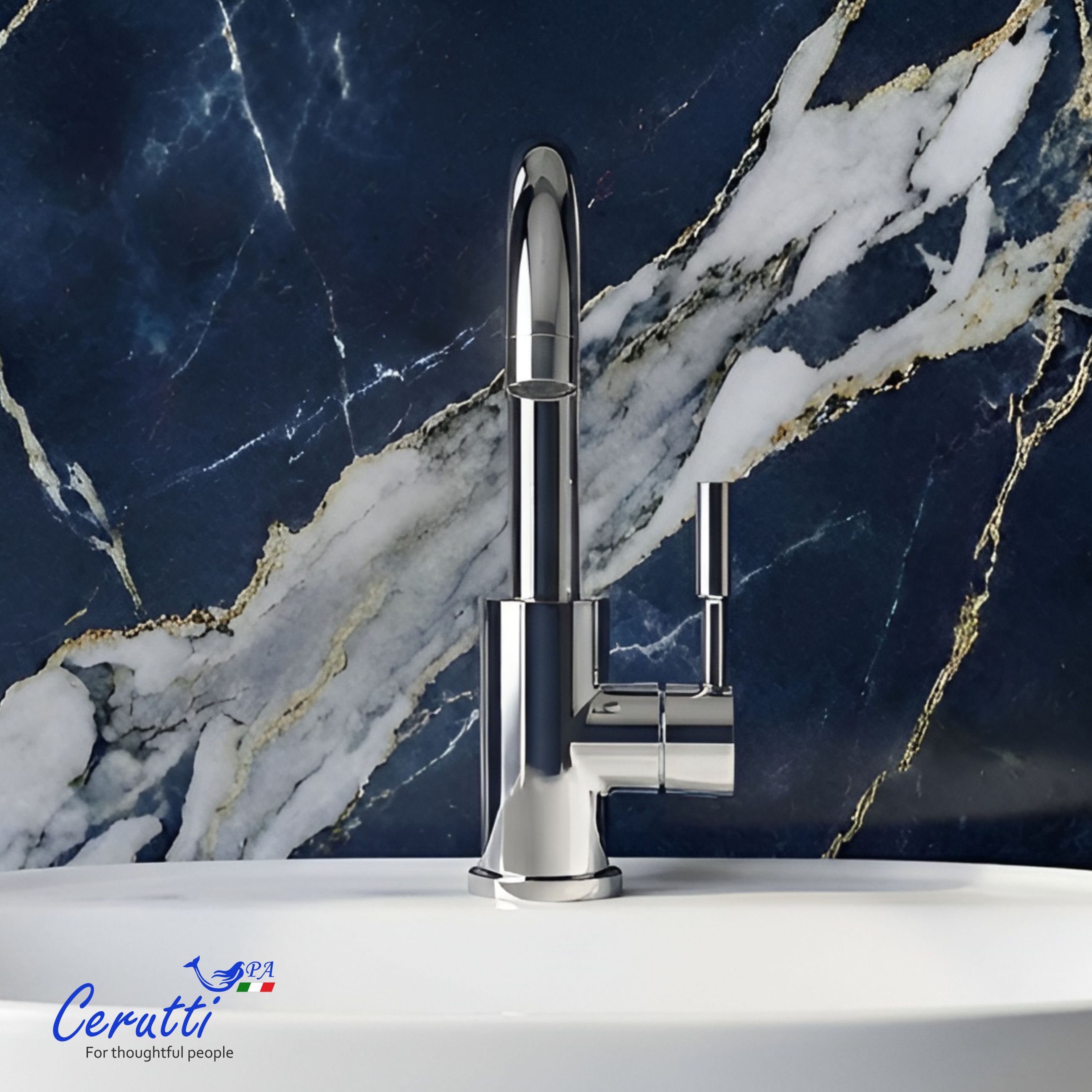 Смеситель для раковины Ceruttispa Сельсо (CELSO) из нержавеющей стали, цвет хром