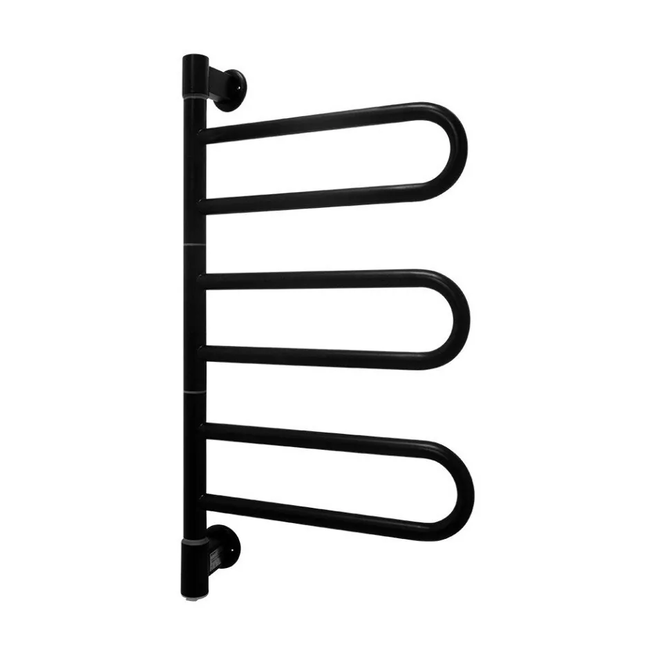 Полотенцесушитель электрический Energy U G3K 40х74.5 поворотный, черный матовый