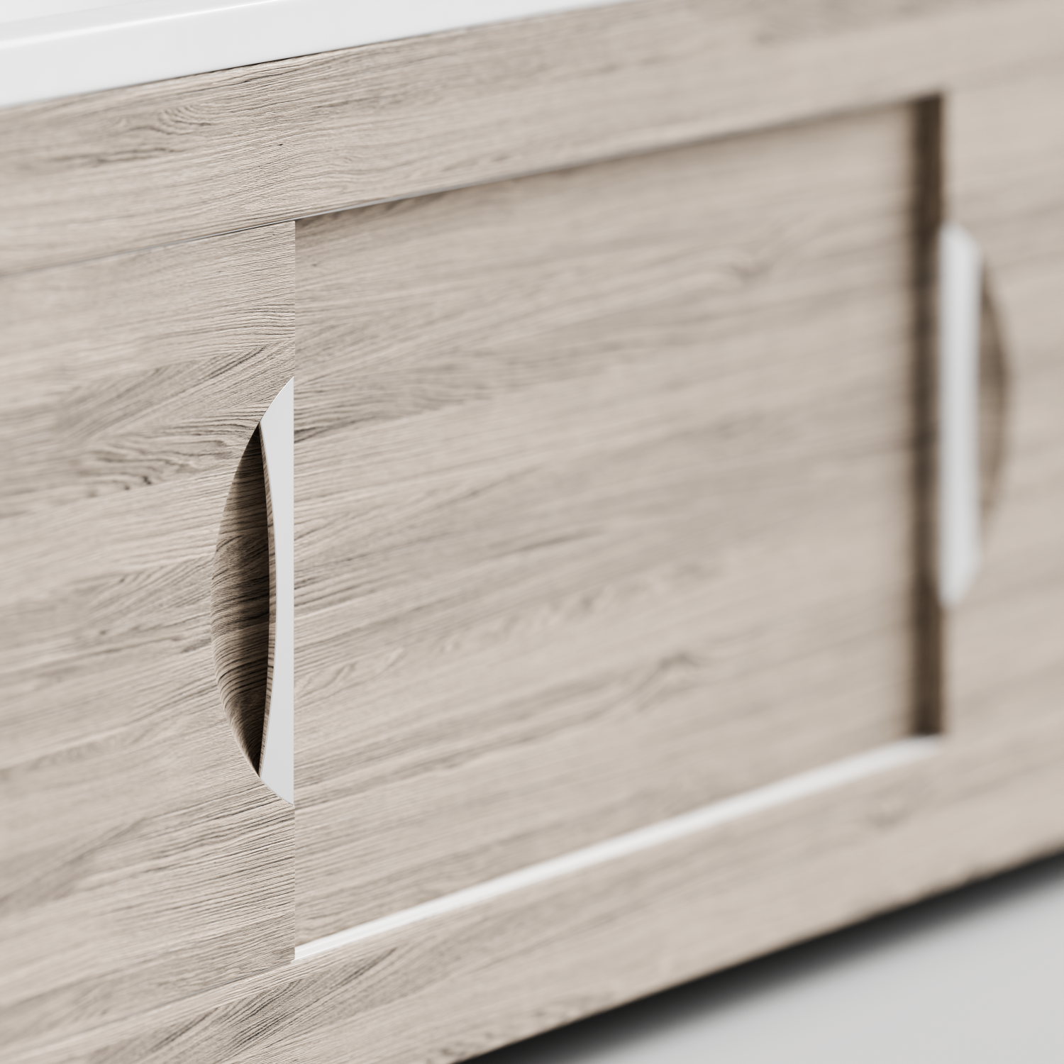 Экран под ванну Vod-ok Топ 170 раздвижной Дубослив ореховый светлый