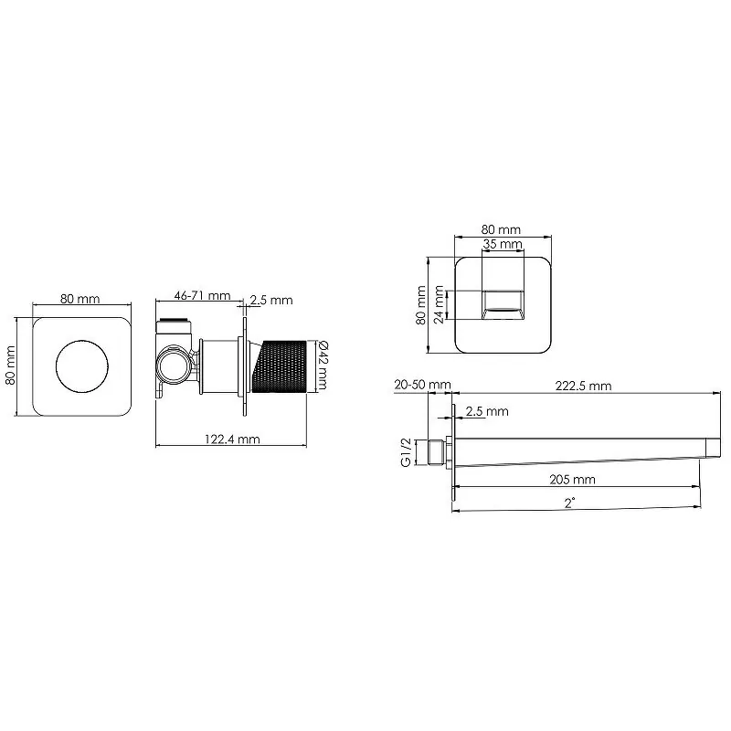 Смеситель для раковины WasserKraft Naab A8651.314 хром