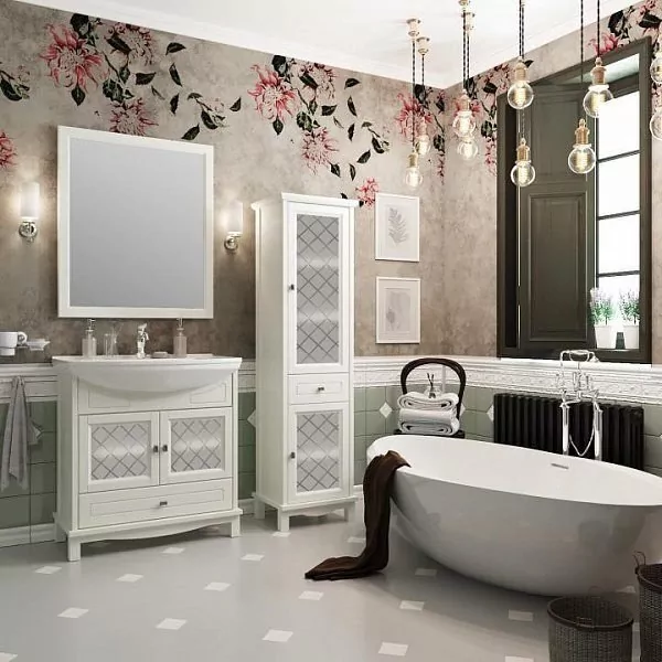 Зеркало Opadiris Омега 65 слоновая кость