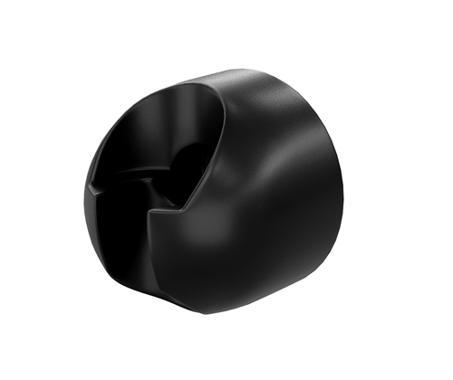 Держатель душевой лейки WasserKraft A223 настенный, черный Soft-touch