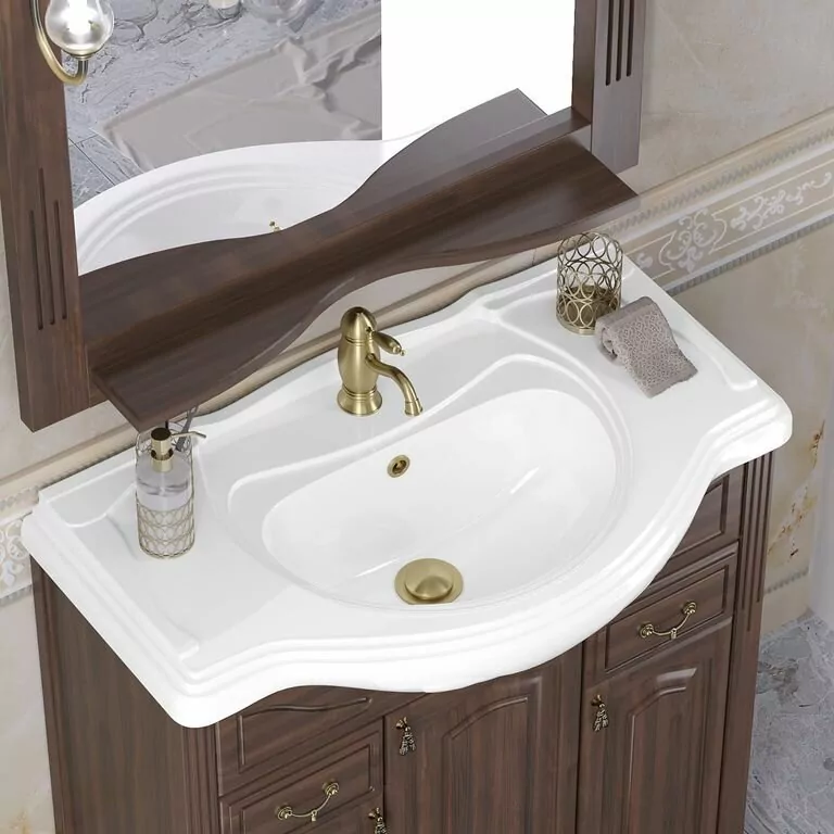 Тумба с раковиной Opadiris Риспекто 85 орех антикварный