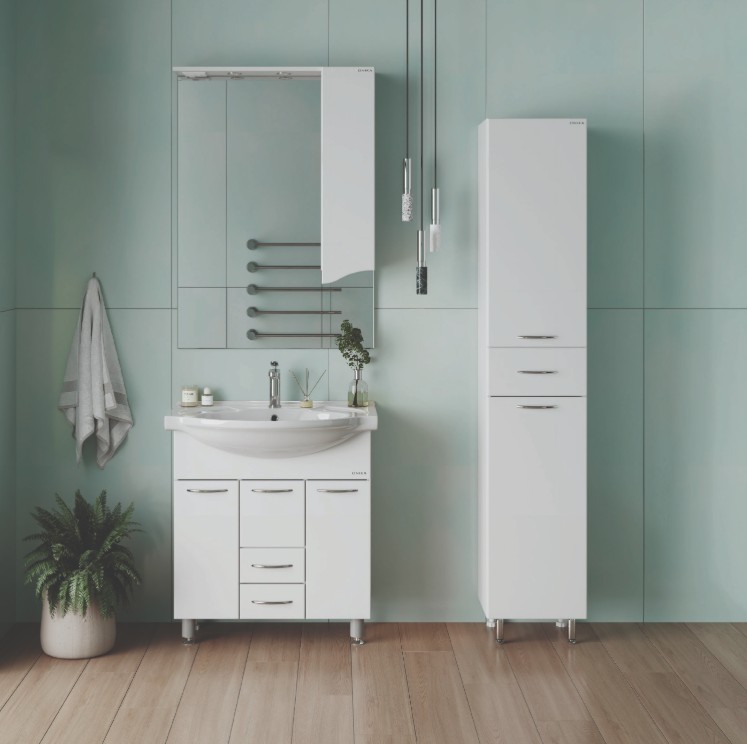 Пенал Onika Модерн 36 напольный, белый, универсальный