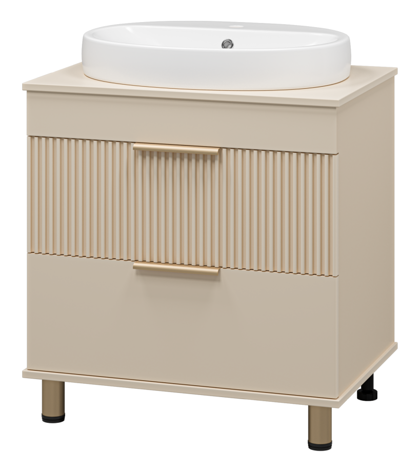 Тумба с раковиной Brevita Enfida 70 бежевый