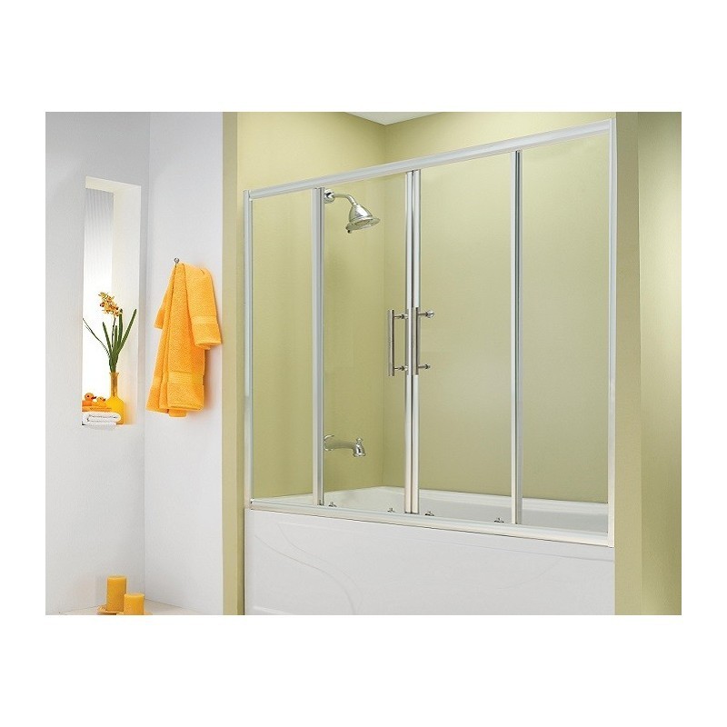 Стеклянная шторка Esbano ES-1417 профиль хром