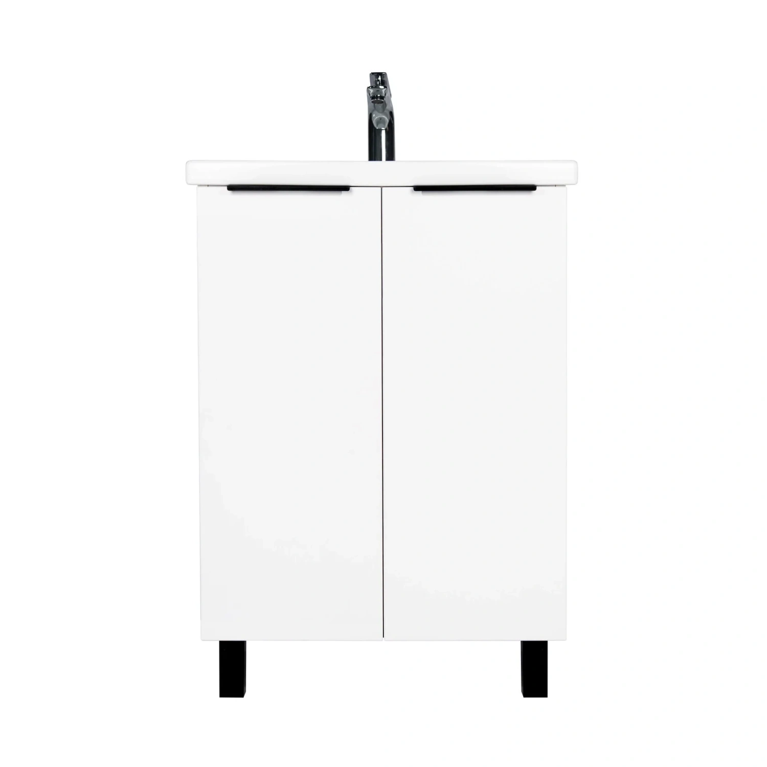 Тумба напольная Viant Берлин 60 с раковиной Moduo 60, белый